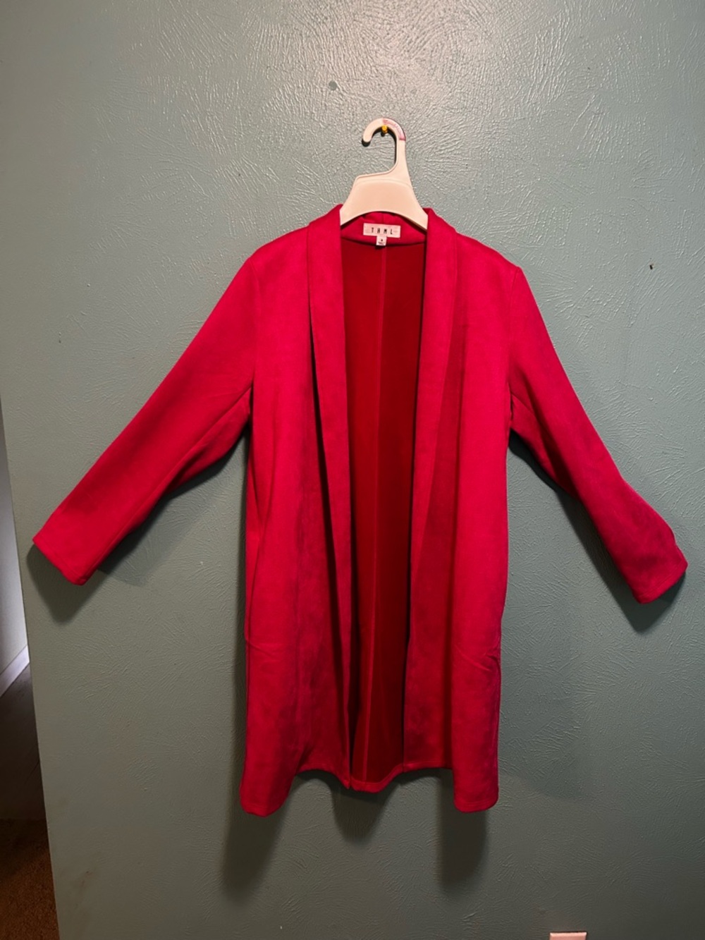 THML Open-Front Cardigan in Bright Fuchsia